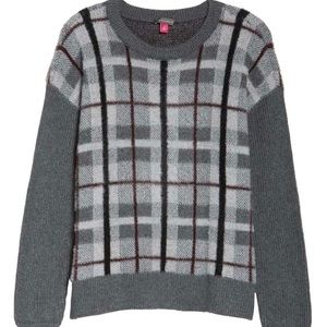 Vince Camuto Plaid Pullover Sweater